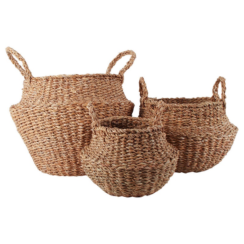Eddi Typha Belly Pankets Ensemble de 3 (grand 45x35x30cm)