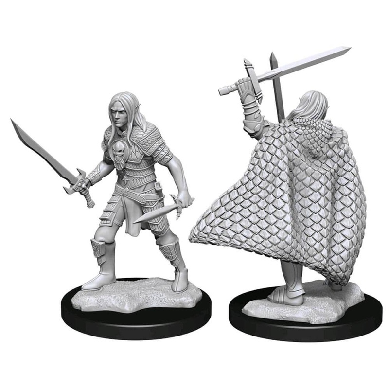 Pathfinder Deep Cuts Miniatures non peintes Elf Fighter Mle