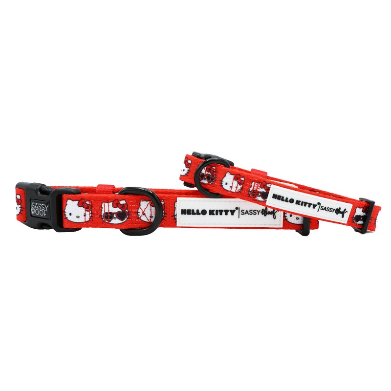 Hello Kitty x Sassy Woof Dog Collar (Classic Red)