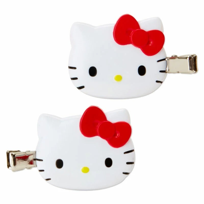 Hello Kitty Mini Hair Clip Set (Red)