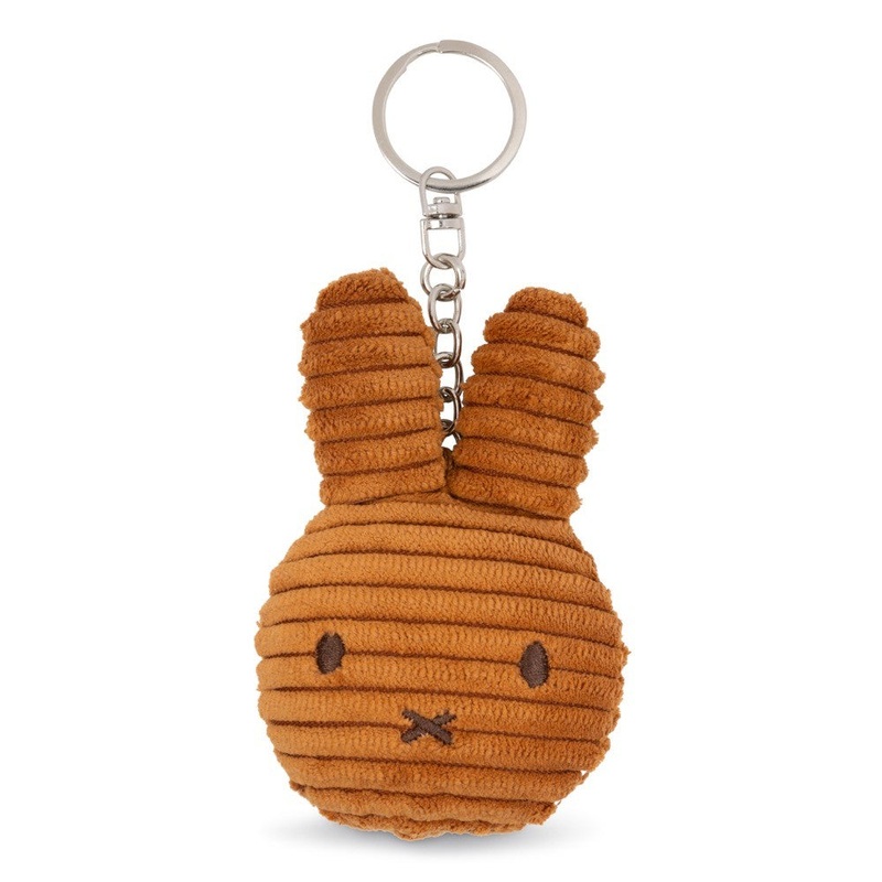 Miffy & Friends Miffy Flat Keychain (ECO) Corduroy Cinnamon 10cm