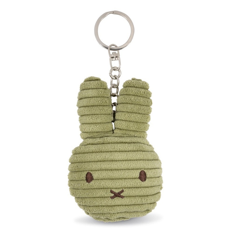 Miffy & Friends Miffy Flat Keychain (ECO) Corduroy Olive Green 10cm
