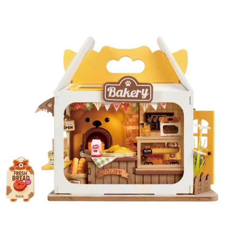 Robotime DIY Mini House Teddy's Breadbox