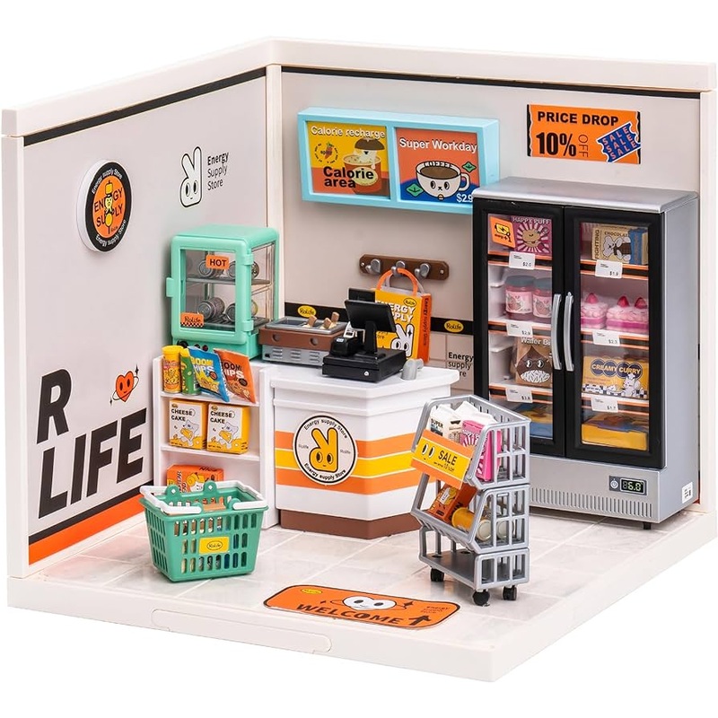 Robotime Rolife DIY Plastic Superstore Energy Supply Store