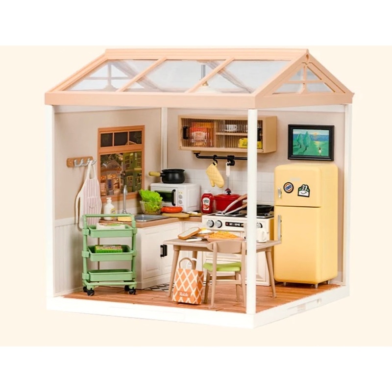 Robotime Rolife DIY Plastic Superstore Happy Meals Kitchen