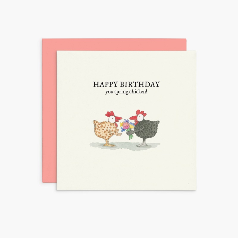 Affirmations - Twigseeds Birthday Card - Spring Chicken K369
