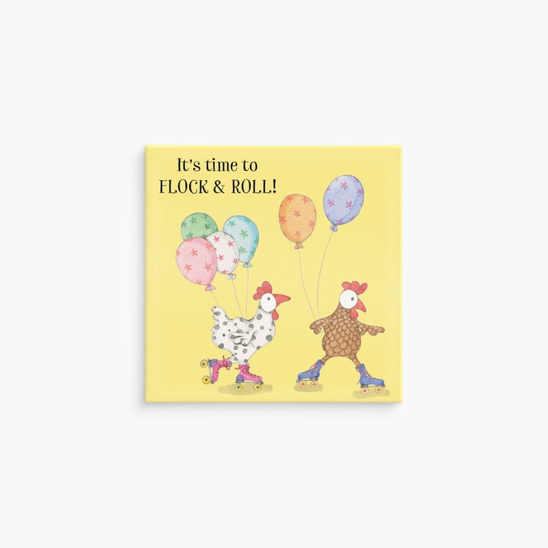 Affirmations-Twigseeds Magnet - It's Time To Flock And Roll