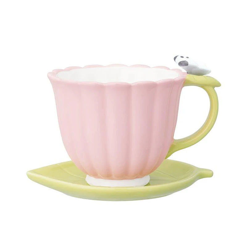 Decole Flower Mug & Saucer Set - Butterfly