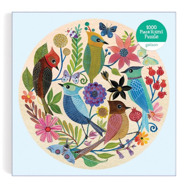 GALISON CIRCLE OF AVIAN FRIENDS ROUND PUZZLE 1000PC MULTI-COLOURED