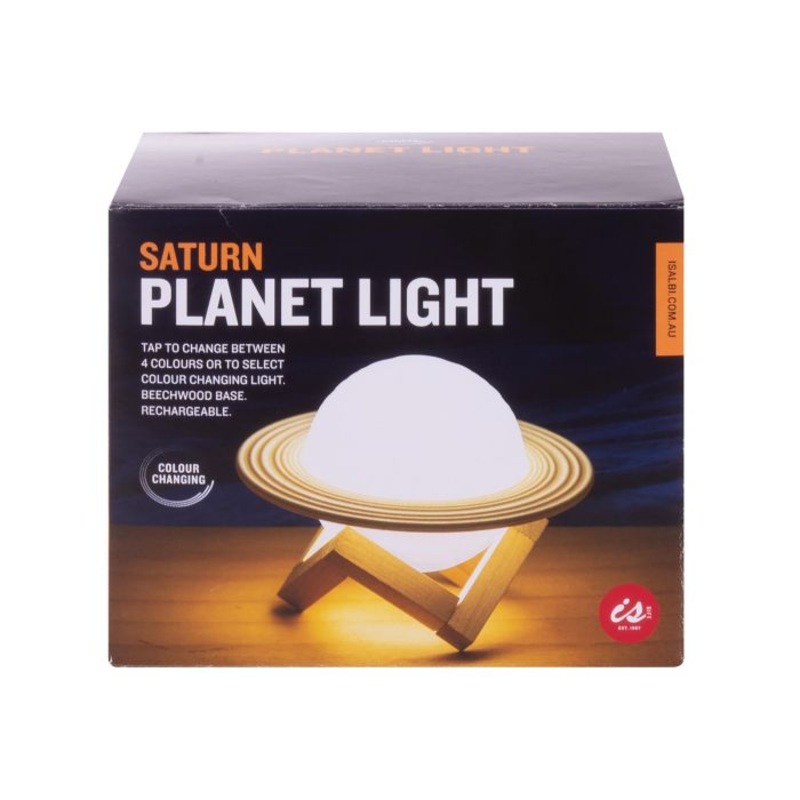 IsGift Saturn Planet Light Multi-Coloured 16cm
