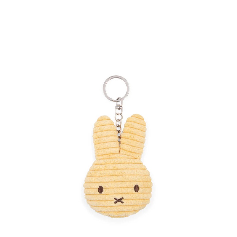 Miffy & Friends Miffy Flat Keychain (ECO) Corduroy Buttercream 10cm