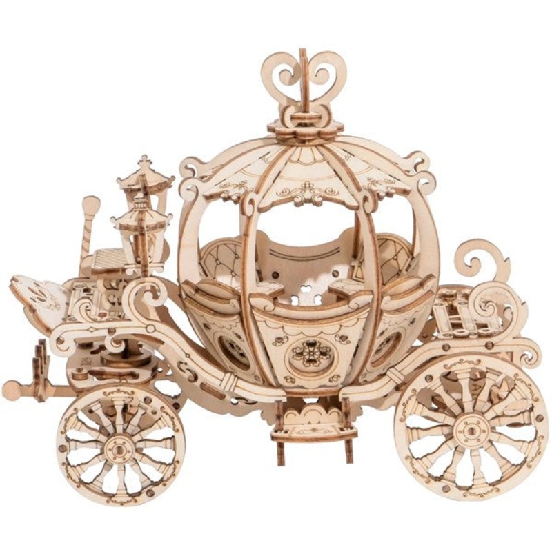 Robotime Classical 3D Wooden Pumpkin Cart