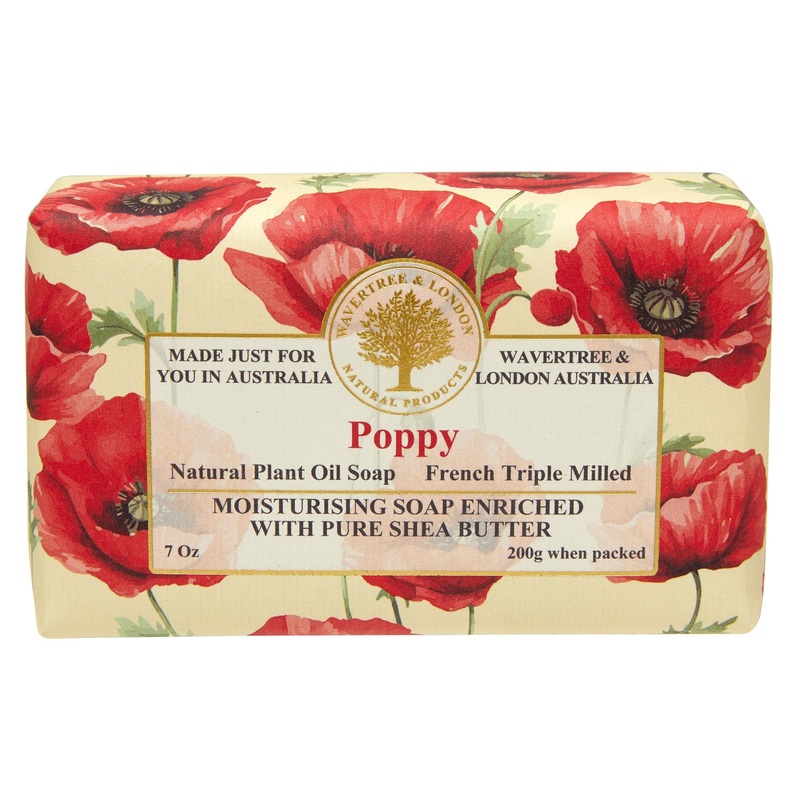 Wavertree & London Poppy Soap Bar 200g