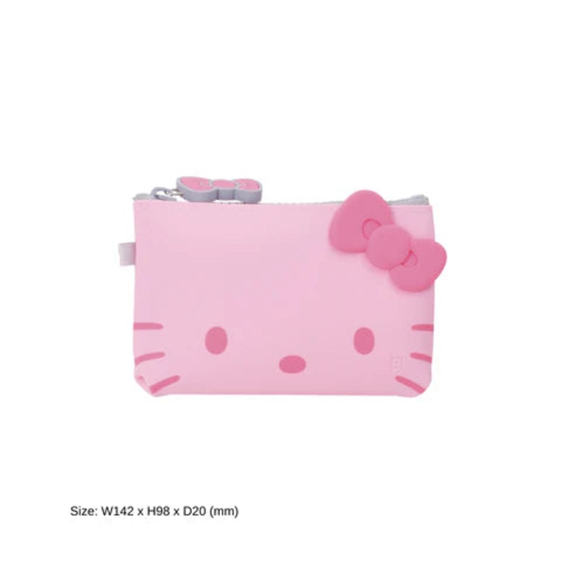 Hello Kitty - NUU Pink Zipper Pouch Small 14.2cm
