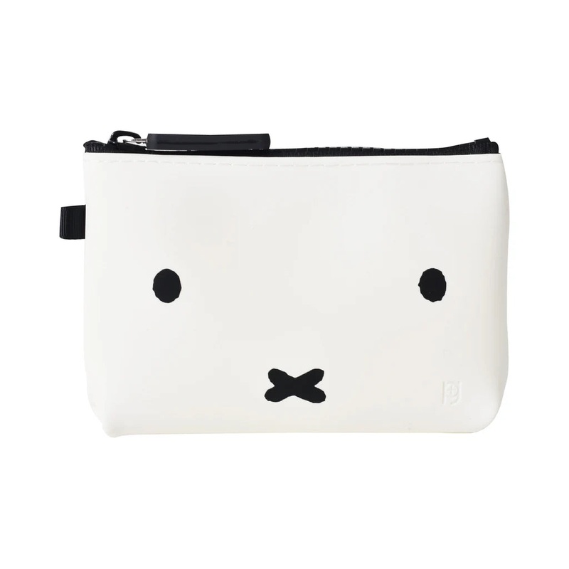 NUU-SML Miffy Face White Zipper Pouch