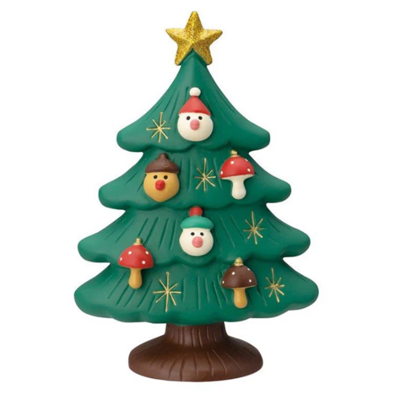 Decole Concombre Figurine - Christmas in Mushroom Forest - Sparrow Christmas Tree (Reversible)