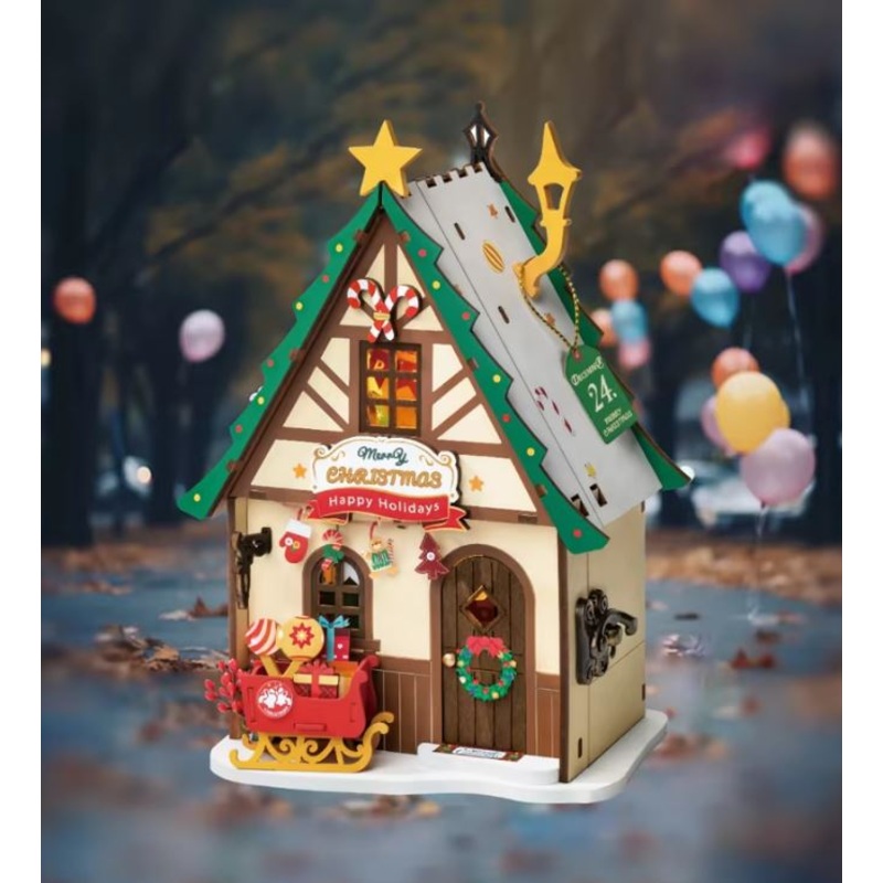 Robotime Rolife DIY Mini House Twinkling Christmas House
