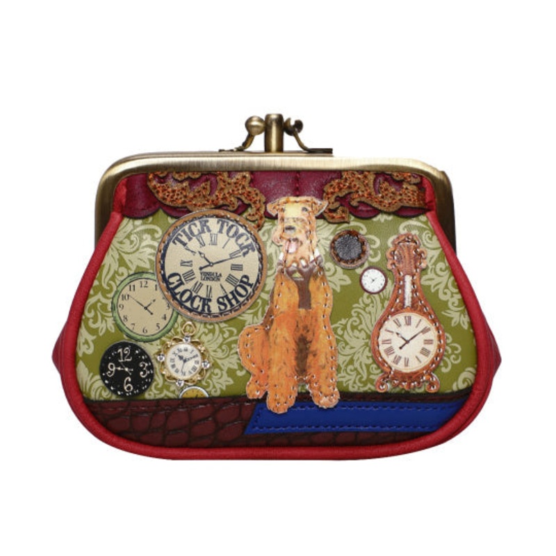 Vendula Tick Tock Clock Shop Clipper Coin Purse