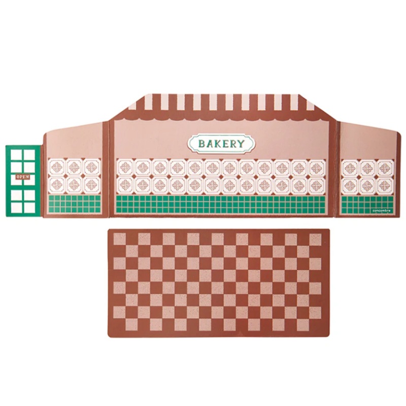 Decole Concombre Double-Sided Backdrop - Bread & Coffee Shop Theme