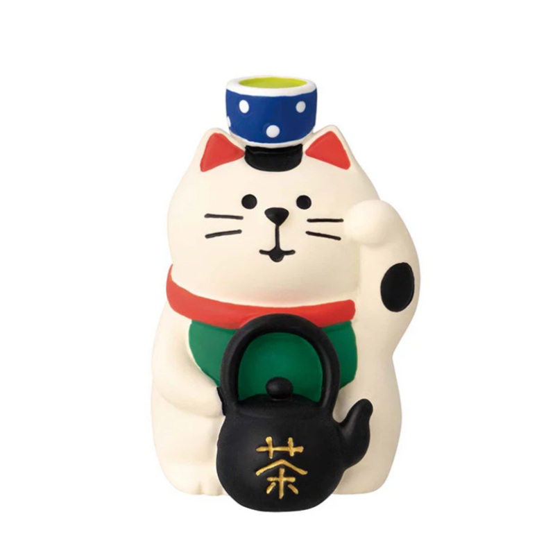 Decole Concombre Figurine - Japanese Green Tea Shop - Lucky Cat