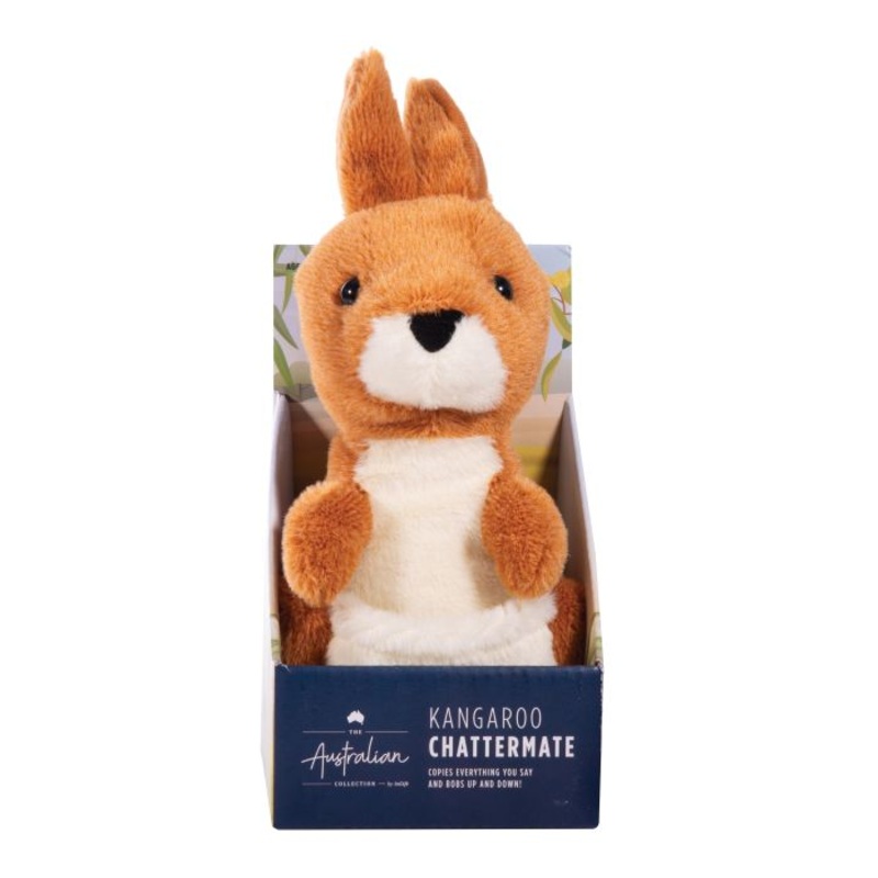 IsGift The Australian Collection- ChatterMate Kangaroo Brown 20cm