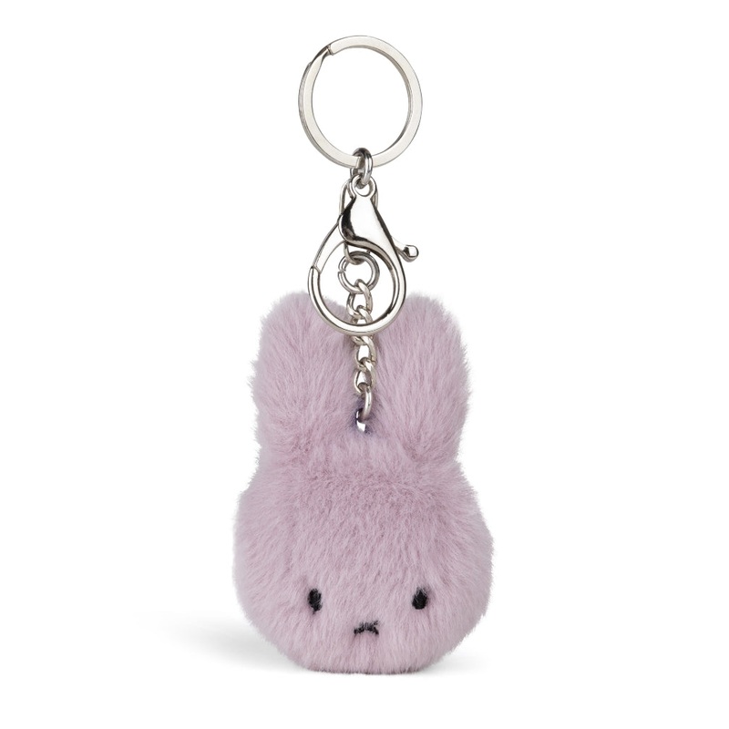 Miffy & Friends Miffy ECO Fuzzy Keychain Lilac 8cm