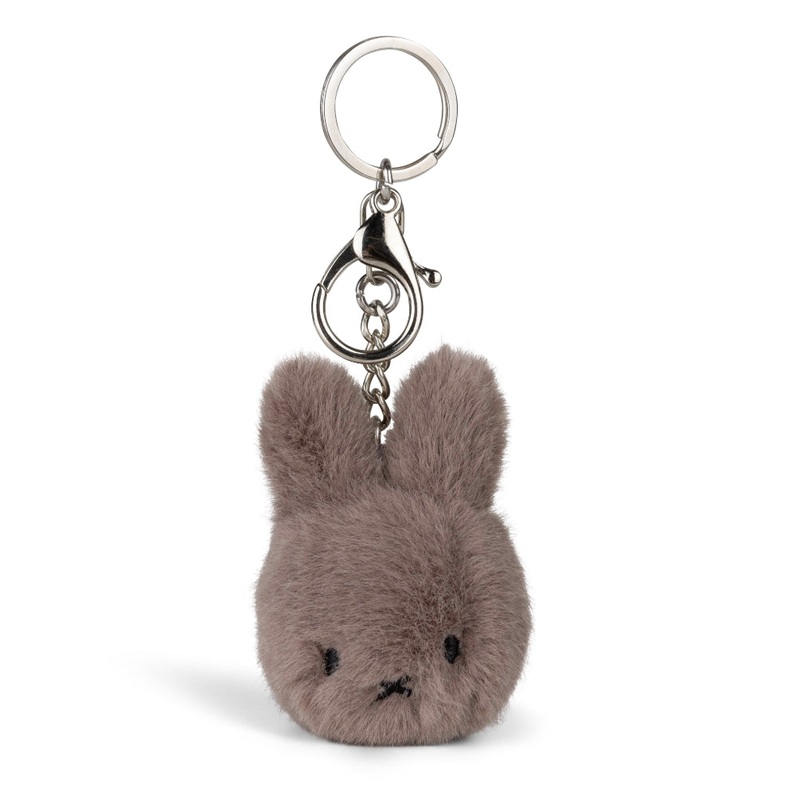 Miffy & Friends Miffy ECO Fuzzy Keychain Taupe 8cm