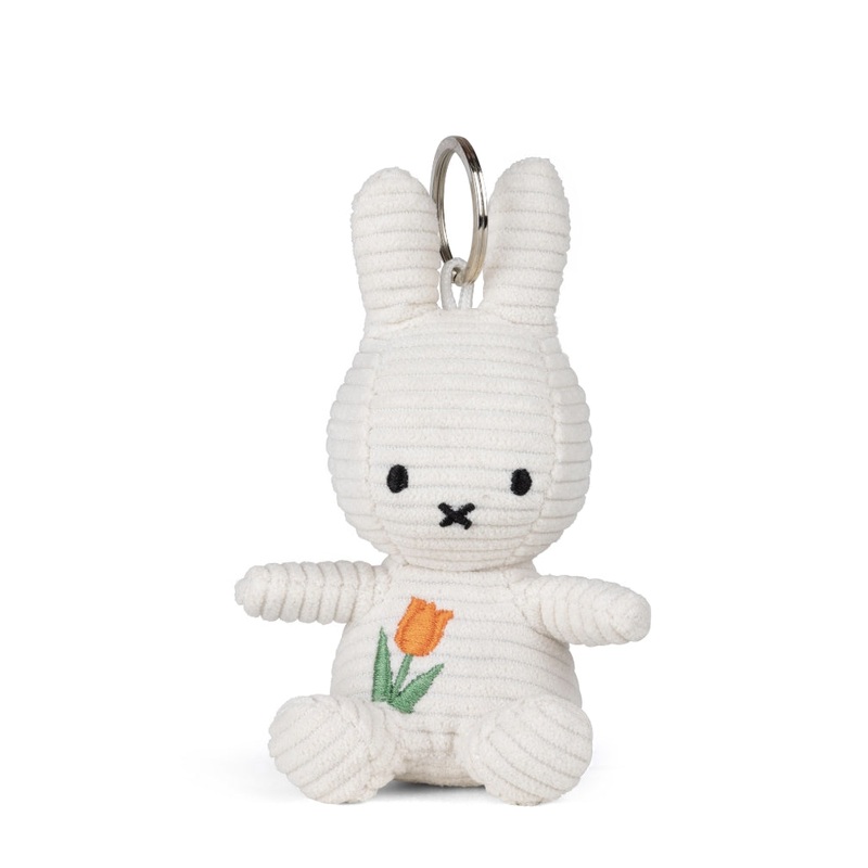 Miffy & Friends Miffy Tulip Keychain Offwhite 10cm