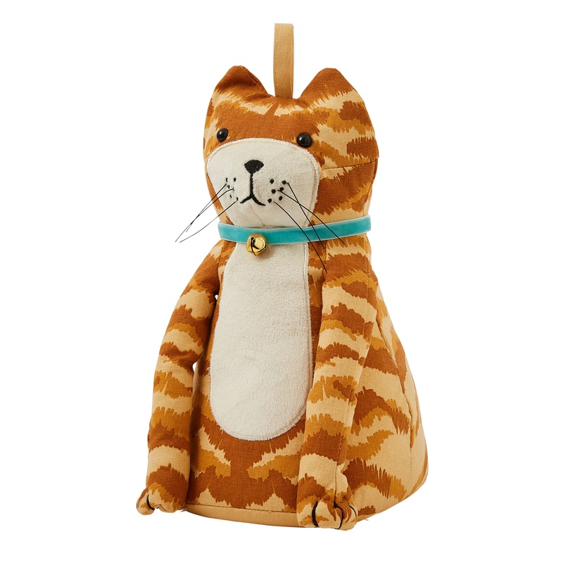 Ulster Weavers Marmalade Cat Shaped Doorstop Orange