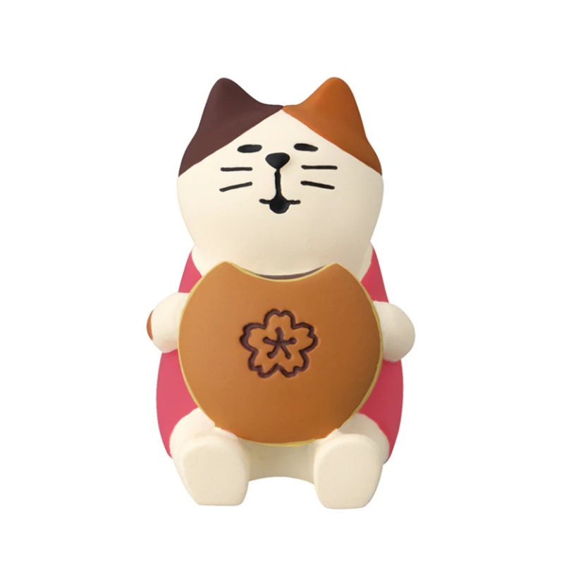 Decole Concombre Figurine - Sakura Viewing Party - Cat With Dorayaki