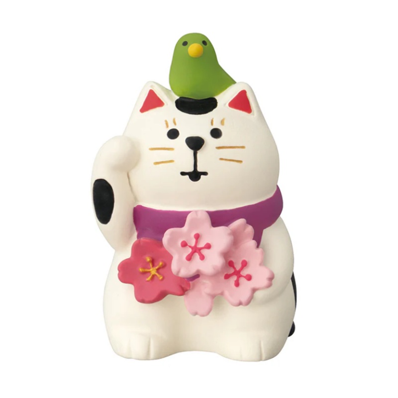 Decole Concombre Figurine - Sakura Viewing Party - Sakura Lucky Cat