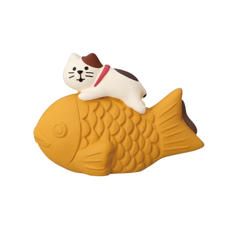 Decole Concombre Figurine - Sakura Viewing Party - Taiyaki Cat