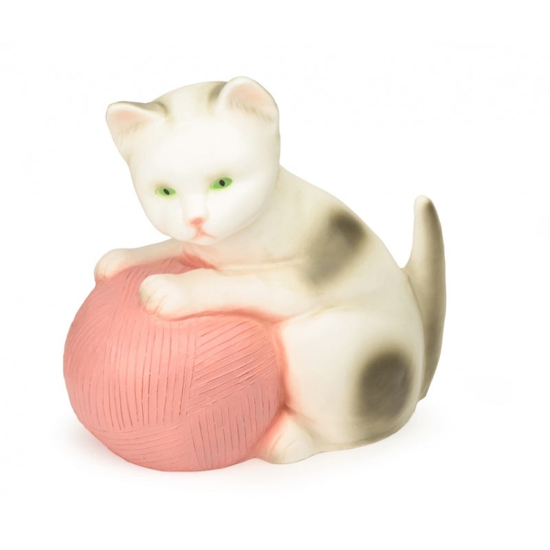 Knox & Floyd  Heico Lamp  Cat With Pink Wool