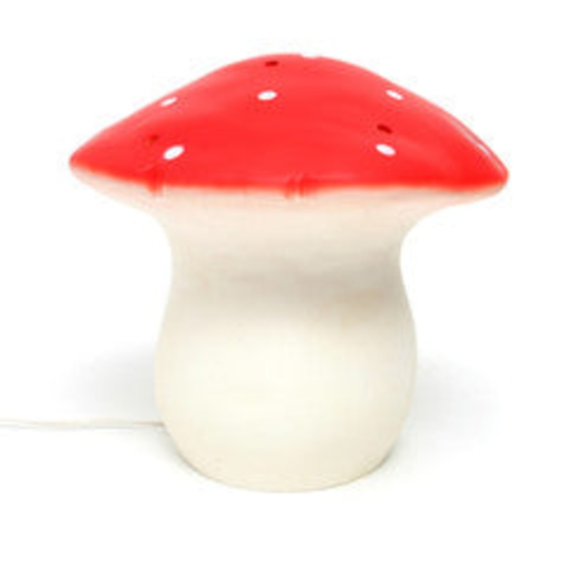 Knox & Floyd Heico Lamp  Large Mushroom Red