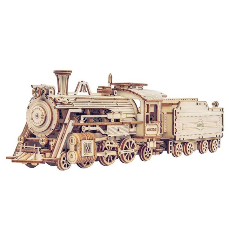 Robotime ROKR Prime Steam Express 3D 1:80 Scale Model Train Wooden Puzzle