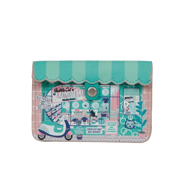 Vendula London-Bubble Cats Accordian Card Wallet
