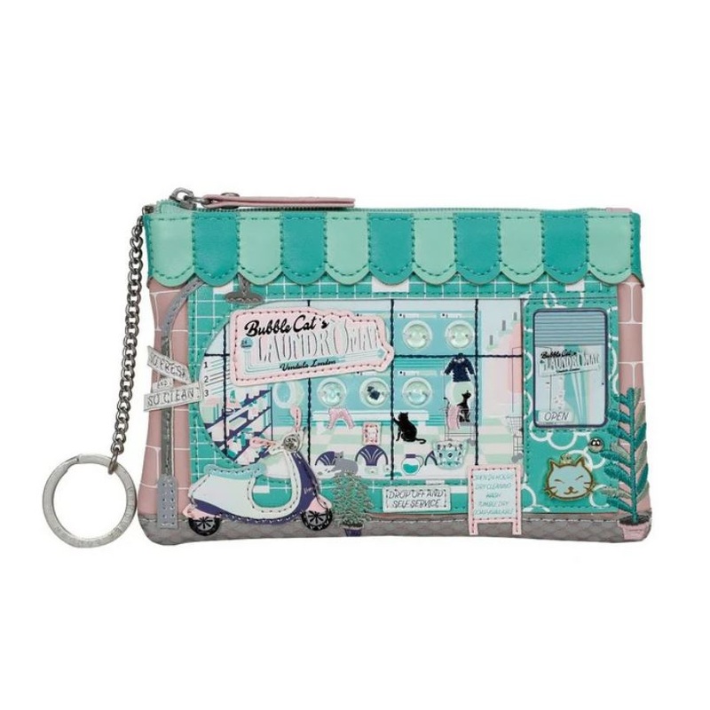 Vendula London Bubble Cats Key Coin Purse