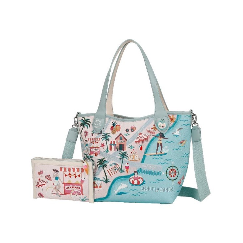 Vendula Sands Reversible Tote and Pouch