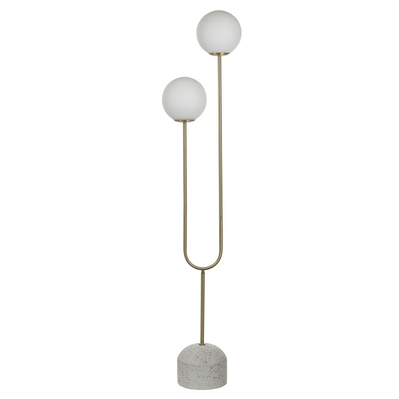 AMALFI TIVOLI FLOOR LAMP WHITE/GOLD 32X20X150CM