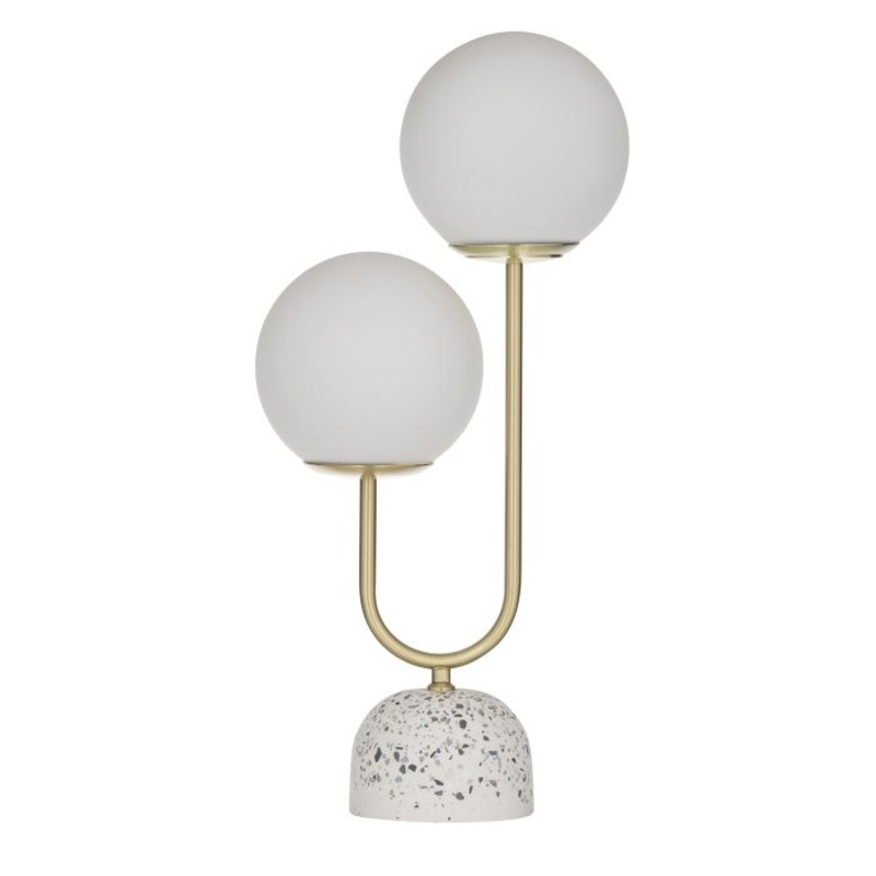 AMALFI TIVOLI TABLE LAMP WHITE/GOLD 20X12X52CM
