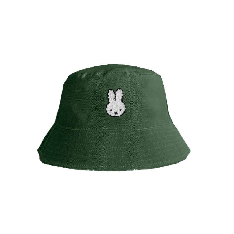 Engelite Miffy Canvas Bucket Hats Green (M) 56cm