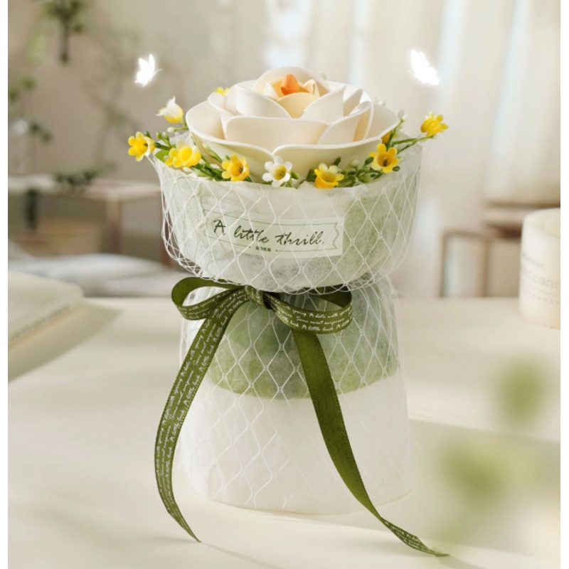 Robotime ROKR White Camellia DIY 3D Puzzle Model