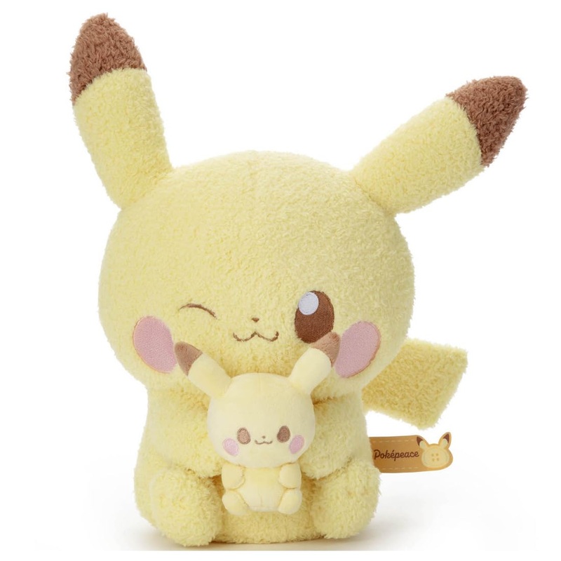 Takara Tomy Pokemon Pokepeace Pikachu Mini Plush Doll Official Japan Release