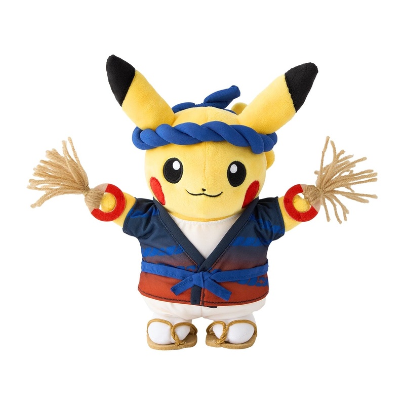 Waraji Matsuri Pretend Pikachu Plush - Pokmon Center Thoku R