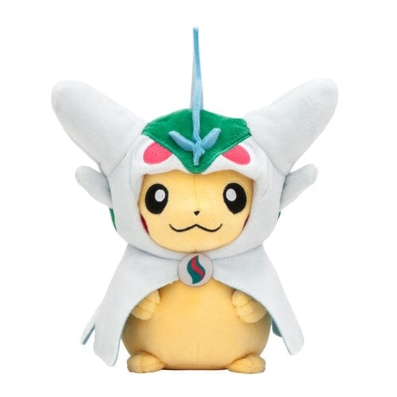 Pikachu Plush Wearing Mega Gallade Poncho