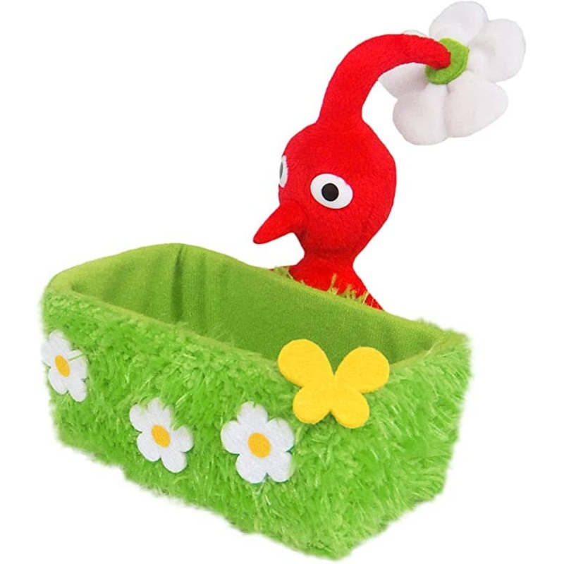 Red PIKMIN PKZ01 Plush Basket