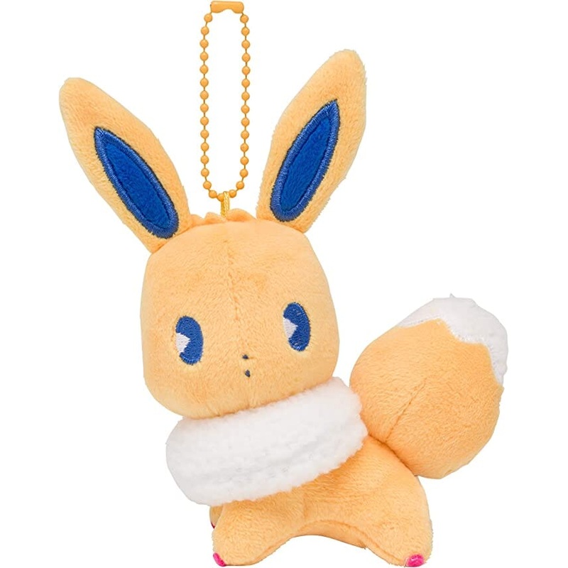 Eevee Mascot Plush Keychain Mix Au Lait