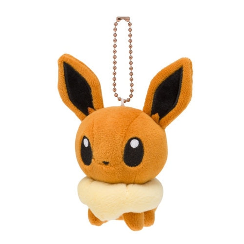 Eevee Motchiri (chubby) Mascot Plush Keychain Pokmon Dolls