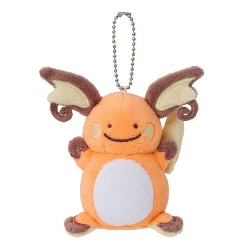 Raichu Mascot Plush Keychain Transform! Ditto