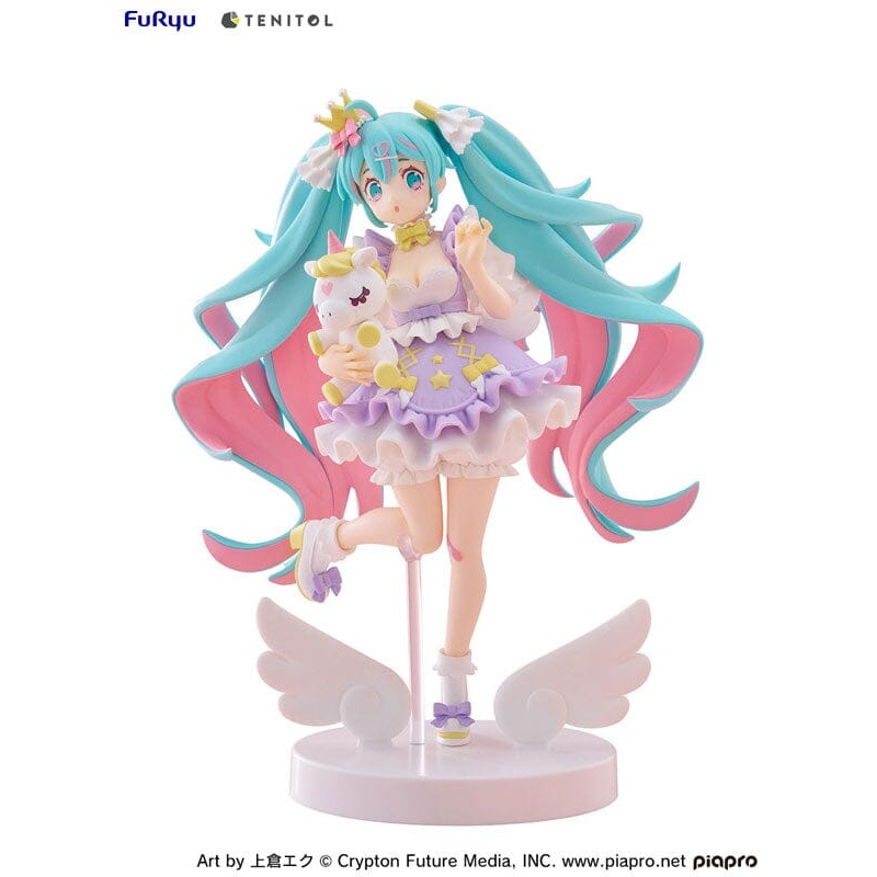 Hatsune Miku TENITOL Figure Yumekawa Princess Lavender ver.